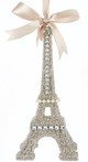 Glitter Glass Eiffel Tower Ornament